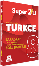 8. Sınıf Süper İkili Türkçe Paragraf Soru Bankası